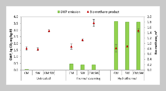 Enhancing Methane Production from Physiochemically Pretreated Rice Straw via Thermal Steaming and Hydrothermal Treatment under Anaerobic Mesophilic Conditions